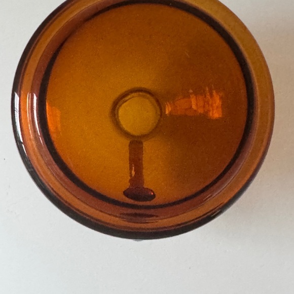 Vintage Amber Pitcher. 4 inches - Picture 5 of 5